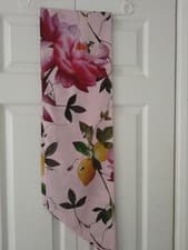 Image of Ted Baker Slim Pink Floral Scarf . New Without Tags