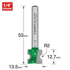 Image of Trend CRAFTPRO Staff Bead Router Cutter 2mm 12.7mm 1/4"