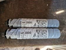 Image of 2 Original Ricoh Type 1230D Black Toner Cartridges (885094)