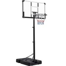 Image of Basketball Hoop Goal Stand Portable Basketball Net System 7.5-10ft Height Black
