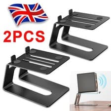 Image of 2 X Desktop Speaker Stand Studio Monitor Holder Bookshelf Surround Sound Speaker