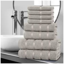 Image of 8pcs Egyptian Cotton Towel Set | Quick-Drying & Highly Absorbent