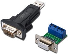 Image of USB to Serial Adapter - RS485 Converter - USB 2.0 Type-A to DSUB 9M - FTDI FT232