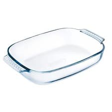 Image of Pyrex Rectangular Roaster With Easy Grip 35 X 23cm