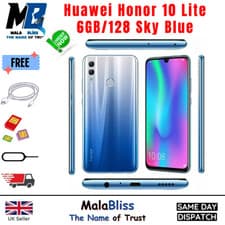 Image of Brand New Huawei Honor 10 Lite 6/128GB Dual Sim Sky Blue unlocked Smart PhoneA+