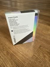 Image of Cricut joy Insert Cards Black With Silver Holographic Insert