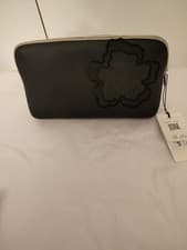 Image of Ted Baker Jellin Magnolia Silicone wash Bag Toiletry Bag in Black new tags