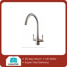 Image of Wickes Toba Monobloc Kitchen Sink Mixer Tap - Brushed Nickel