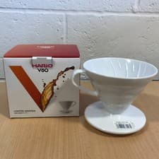 Image of Hario V60 Size 02 White Plastic Coffee Dripper - NEW - Made In Japan (VDR-02-W)
