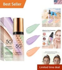 Image of Moisturizing 3-in-1 Face Primer: Blurs Imperfections with SPF 50 Protection