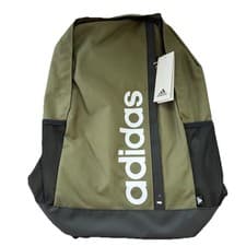 Image of Adidas Bag Linear Backpack Green / Black 20 Litres School Gym Adjustable New