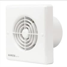 Image of Manrose QF100T 5W Quiet Bathroom Axial Extractor Fan with Timer