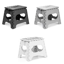 Image of Folding Step Stool 11 Inch Heavy Duty Lightweight Anti Slip Step
