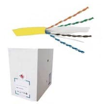 Image of CAT 6 UTP STRANDED PATCH CABLE LSZH (305M BOX) - YELLOW