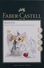 Image of Faber Castell Art & Graphic Sketch Pad A4 Acid Free Gummed Paper Pad 160 GSM 40