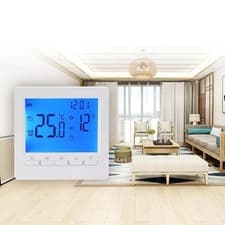Image of Digital Room Thermostat with Capability and Easy Setup Instructions