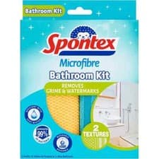 Image of SPONTEX MICROFIBRE BATHROOM KIT (2 CLOTHES)