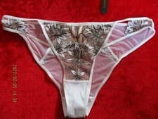 Image of ANN SUMMERS WHITE BRAZILIAN BRIEFS "THE INNOCENCE" SIZE 14 NWT
