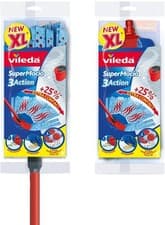 Image of Vileda Supermocio 3 Action XL Mop With Extendable pole and extra Free Refill