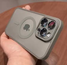 Image of Matte Translucent Phone Case For iPhone - Magsafe Wireless Charge Phone Cover