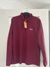 Image of BNWT Regatta Outdoor Women’s Burgundy 1/4 Zip Fleece Size 16 Brand New (gr)