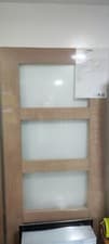 Image of Oak veneer internal Door, 1981 X838 X35 clear Glazed . can deliver locally