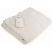 Image of Carmen Single Heated Under Blanket with Overheat Protection, 35W, White - C81195