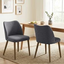 Image of Dining Chairs Set of 2, Upholstered Kitchen Chairs with Padded Seat