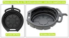 Image of Oil Drain Pan Coolant Gearbox Fuel Tray Bucket Car Motorbike 16 Litre 8L