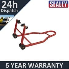 Image of Sealey Universal Rear Paddock Stand with Rubber Supports RPS2KD