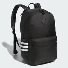 Image of adidas Unisex Black/White Classic 3S 5 Laptop Backpack (IU7659) - NWT