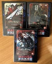 Image of HELLSING ULTIMATE MANGA FORCE DVD Volumes 1 2 4 Anime SEALED