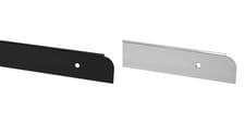 Image of Kitchen Worktop Strips End Cap Straight Joint Cover Black Silver 30mm and 40mm