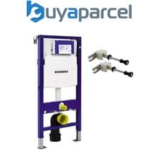 Image of Geberit Duofix 1.12m WC Toilet Frame UP320 Sigma Cistern Wall Brackets + WC Bend