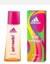 Image of 2 X ADIDAS GET READY EDT SPRAY PERFUME FOR WOMEN NEW BOXED FREE P&P