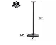Image of SANUS Speaker Stand fixed Floorstand for Sonos Era 300™ WSSE31 single WhiteBlack