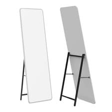 Image of Mirror Large Full Length Wall Vintage Wood Frame Glass Leaner Mirror 160*40/50cm