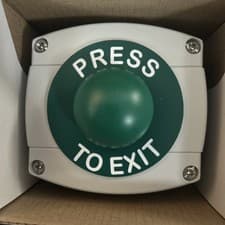 Image of NOR014S-PTE - Surface Mounted Dome Button - `Press To Exit`