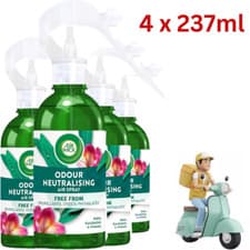 Image of Air Wick Eucalyptus Air Freshener Air Spray 4 x 237ml Neutralizes Malodours UK