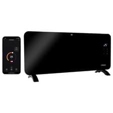 Image of Princess Smart 2000W Glass Panel Heater Black WiFi Electric Wall Mounted Radiate