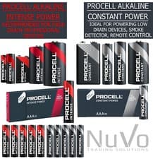 Image of DURACELL PROCELL CONSTANT & INTENSE INDUSTRIAL AA & AAA ALKALINE BATTERIES UK