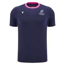 Image of Macron Cardiff Rugby 2024/25 Mens Cotton Rugby T-Shirt Navy (Sizes S -5XL)