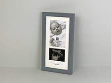Image of Portrait Baby Scan Frame for 6x4" photo, Scan and text. Optional Personalisation