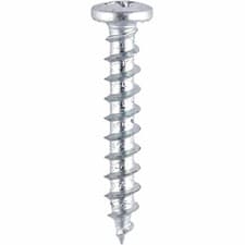 Image of Pvc Window Screws Shallow Pan BZP 4.8mm 20mm Pack of 1000
