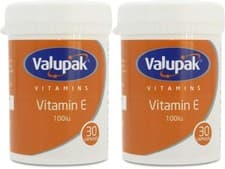 Image of Valupak Vitamin E 100iu 30 Capsules X 2