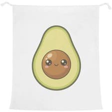 Image of 'Cute Avocado' Laundry / Washing / Storage Bag (LB00042290)