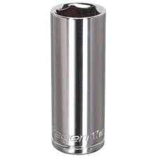 Image of Siegen Walldrive Socket 17mm Deep 3/8"sq Drive