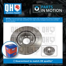 Image of 2x Brake Discs Pair Vented Front 296mm BDC4439 Quinton Hazell Set 569044 569045