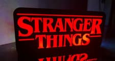 Image of Stranger Things Lamp Logo Night Light, LightboxUnique Gift for Fans Netflix