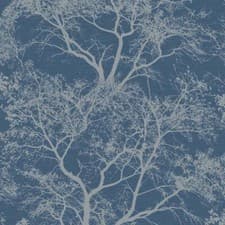 Image of Holden Whispering Trees Pattern Wallpaper Forest Woodland Glitter Motif
